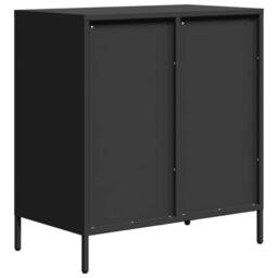 Berkfield Home Sideboard¬†Black 68x39x73.5 cm Cold-rolled Steel in Black - thumbnail 7