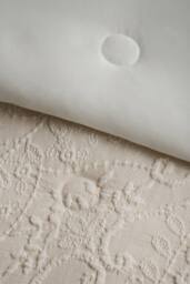 Catherine Lansfield 'Amelia Jacquard' Bedspread in Cream - thumbnail 3