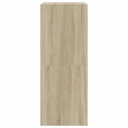 Berkfield Home Shoe Cabinet with 2 Flip-Drawers Sonoma Oak 60x42x108 cm in Light Brown - Size: 60 x 42 x 108 cm - thumbnail 7
