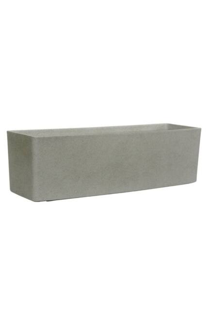 KDMD Cement Grey Aged Effect Plastic Trough 80cm - image 1