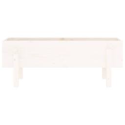 Berkfield Home Garden Raised Bed White 101x30x38 cm Solid Wood Pine - Size: 101 x 30 x 38 cm - thumbnail 6