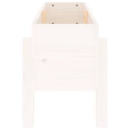 Berkfield Home Garden Raised Bed White 101x30x38 cm Solid Wood Pine - Size: 101 x 30 x 38 cm - thumbnail 5