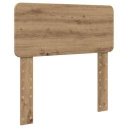 Berkfield Home Bed Frame Artisian Oak 90 x 200 cm Solid Pine Wood in Brown - thumbnail 6