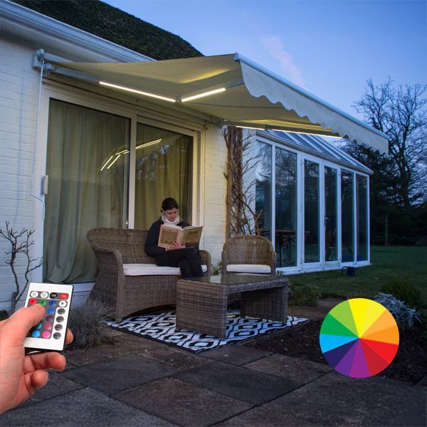 Primrose Awnings Awning Colour Changing LED Light Kit - for 2.5m Projection Awnings in White - image 1