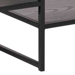 Wyld Haus El Paso Black Metal Open TV Unit 3 Black Shelves - thumbnail 6