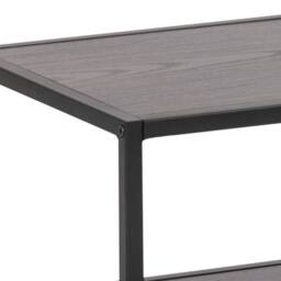 Wyld Haus El Paso Black Metal Open TV Unit 3 Black Shelves - thumbnail 7