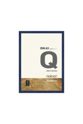 nielsen Quadrum A3 Wooden Picture Frame With Protective Glass Front in Blue - thumbnail 1