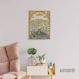"Artery8 Map Salvation Army 1910 Work For All Canvas Wall Art Print - Size: W18"" x H24""" - thumbnail 3