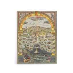 "Artery8 Map Salvation Army 1910 Work For All Canvas Wall Art Print - Size: W18"" x H24""" - thumbnail 1