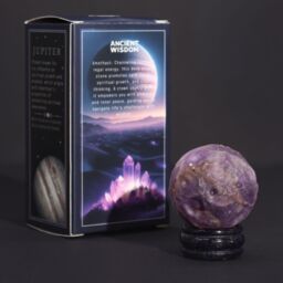 KDMD Ametyst Planet on a Sola Goldstone Stand (JUPITER) in Purple - thumbnail 3