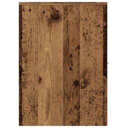 Berkfield Home Narrow Bathroom Cupboard with Wheels Old Wood Engineered Wood in Brown - thumbnail 5