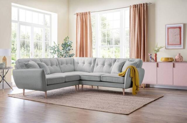 The Great Sofa Company Ailis 2 Corner 2 Faro Ashen in Light Grey - image 1