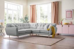 The Great Sofa Company Ailis 2 Corner 2 Faro Ashen in Light Grey