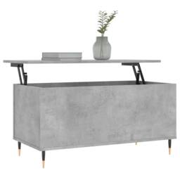 Berkfield Home Modern Coffee Table Concrete Grey 90x44.5x45 cm Engineered Wood - thumbnail 1