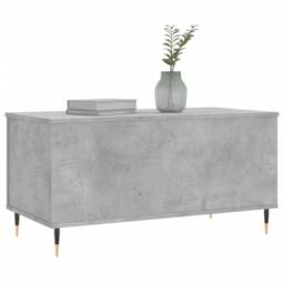 Berkfield Home Modern Coffee Table Concrete Grey 90x44.5x45 cm Engineered Wood - thumbnail 4