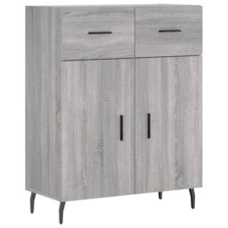 Berkfield Home Sideboard Grey Sonoma 69.5x34x90 cm Engineered Wood - thumbnail 2