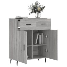 Berkfield Home Sideboard Grey Sonoma 69.5x34x90 cm Engineered Wood - thumbnail 4
