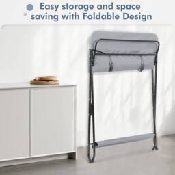 Dprodo Foldable Changing Table, Clothes Storage Station in Grey - Size: 1 Pack - thumbnail 4