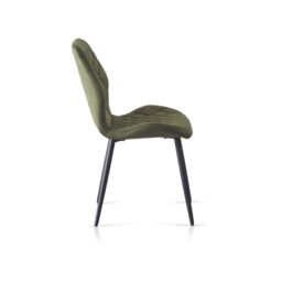 SONARA Modern Velvet Dining Chairs Set of 2 with Ergonomic Curved Backrest in Green - thumbnail 6