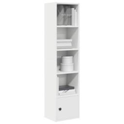 Berkfield Home Durable Bookcase White 31x24x127 cm Engineered Wood - Size: 31 x 24 x 127 cm - thumbnail 2