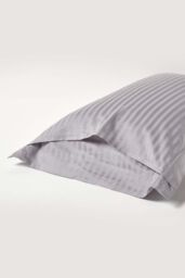 Homescapes Egyptian Cotton Ultrasoft King Size Oxford Pillowcase 330 TC in Grey - thumbnail 3