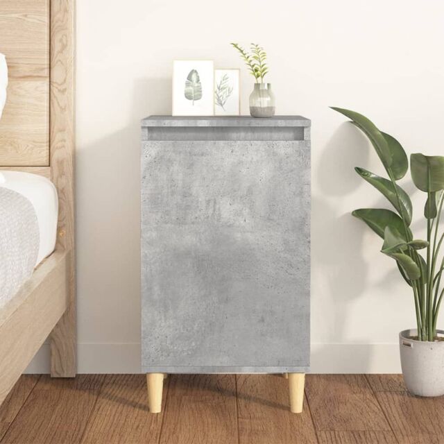 Berkfield Home Bedside Cabinet Concrete Grey 40x35x70 cm Engineered Wood - Size: 40 x 35 x 70 cm - image 1
