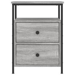 Berkfield Home Bedside Cabinets 2 pcs Grey Sonoma 44x45x60 cm Engineered Wood - Size: 44 x 45 x 60 cm - thumbnail 6