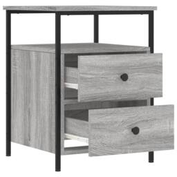 Berkfield Home Bedside Cabinets 2 pcs Grey Sonoma 44x45x60 cm Engineered Wood - Size: 44 x 45 x 60 cm - thumbnail 7