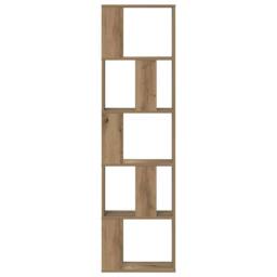 Berkfield Home Bookcase 5-Tier Artisian Oak 45x23.5x162.5 cm Engineered Wood in Brown - thumbnail 3