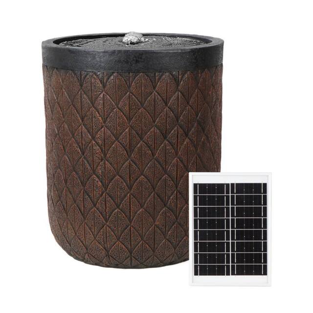 Gardenwize Solar Powered Garden Water Feature Decorative Outdoor Water Fountain in Brown - image 1