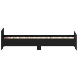 Berkfield Home Bed Frame without Mattress Black Oak 75x190 cm Engineered Wood - thumbnail 6