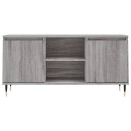 Berkfield Home TV Cabinet Grey Sonoma 104x35x50 cm Engineered Wood - Size: 104 x 35 x 50 cm - thumbnail 5