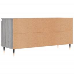 Berkfield Home TV Cabinet Grey Sonoma 104x35x50 cm Engineered Wood - Size: 104 x 35 x 50 cm - thumbnail 8