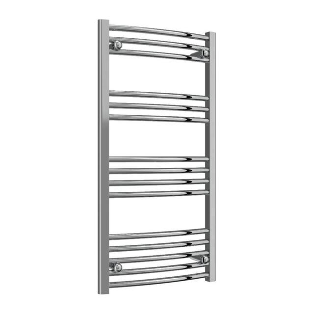Bathroom Kingdom Capo Chrome Straight Heated Towel Rail 1000x500 in Silver - image 1