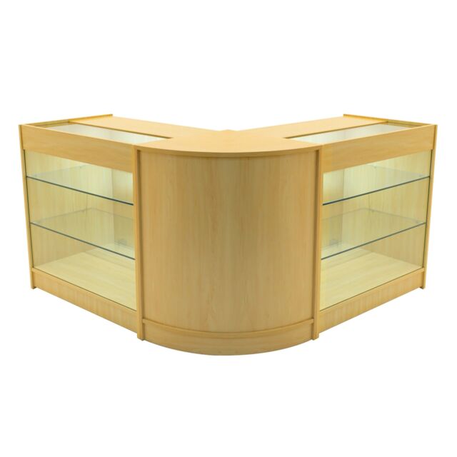 Monstershop Helios LED Shop Counter Set CM60 & 2 x K900 - Maple in Beige - image 1