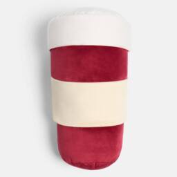 OHS Coffee Cup Shaped Decorative Scatter Cushion Throw Pillow in Burgundy - thumbnail 5