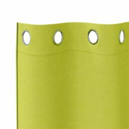 Berkfield Home Curtains with Curtains 2 pcs Apple green 175 x 140 cm Polyester in Lime - thumbnail 5