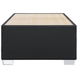 Berkfield Home Bed Frame without Mattress Black 90x190 cm Single Faux Leather - thumbnail 4