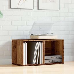 Berkfield Home LP Storage Box Old Wood 69.5x34x36 cm Engineered Wood in Brown - thumbnail 3
