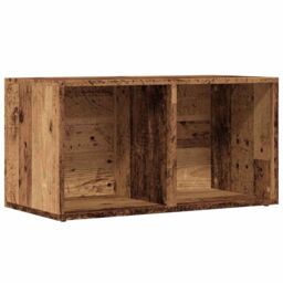 Berkfield Home LP Storage Box Old Wood 69.5x34x36 cm Engineered Wood in Brown - thumbnail 2