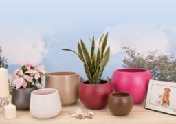 Verano Spanish Ceramics Epoxi Round Rust Textured Matte Home Indoor Plant Pot Set of 2 x 16cm in Brown - Size: 2 x 16 cm - thumbnail 3