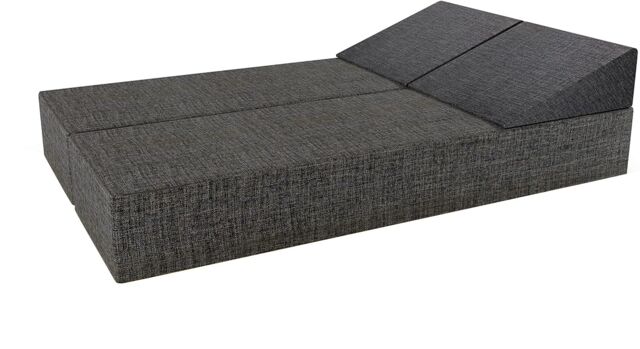 Rest Relax Multi-functional Grey Floor Futon Mattress - Size: Double - image 1