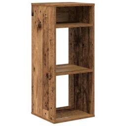 Berkfield Home Decorative Book Cabinet Old Wood 34x31x80 cm Engineered Wood in Brown - Size: 34 x 31 x 80 cm - thumbnail 3