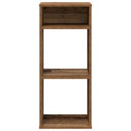 Berkfield Home Decorative Book Cabinet Old Wood 34x31x80 cm Engineered Wood in Brown - Size: 34 x 31 x 80 cm - thumbnail 4