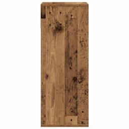 Berkfield Home Decorative Book Cabinet Old Wood 34x31x80 cm Engineered Wood in Brown - Size: 34 x 31 x 80 cm - thumbnail 5