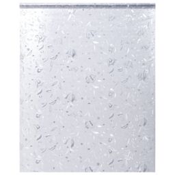 Berkfield Home Window Films 4 pcs Frosted Flowers Pattern PVC in Black - thumbnail 4