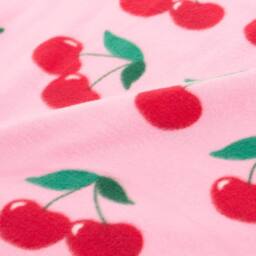 OHS Cherry Polar Fleece Throw Blanket Lightweight Bedspread in Pink - Size: 120 cm x 150 cm - thumbnail 5