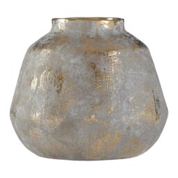 Orsina Orvena Small Grey & Gold Ceramic Vase - thumbnail 6