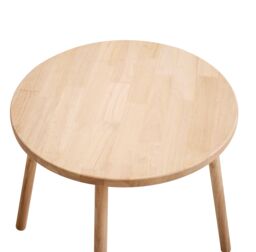 Nordlys Round Table & 2 Stools for Children in Brown - thumbnail 9
