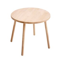 Nordlys Round Table & 2 Stools for Children in Brown - thumbnail 7